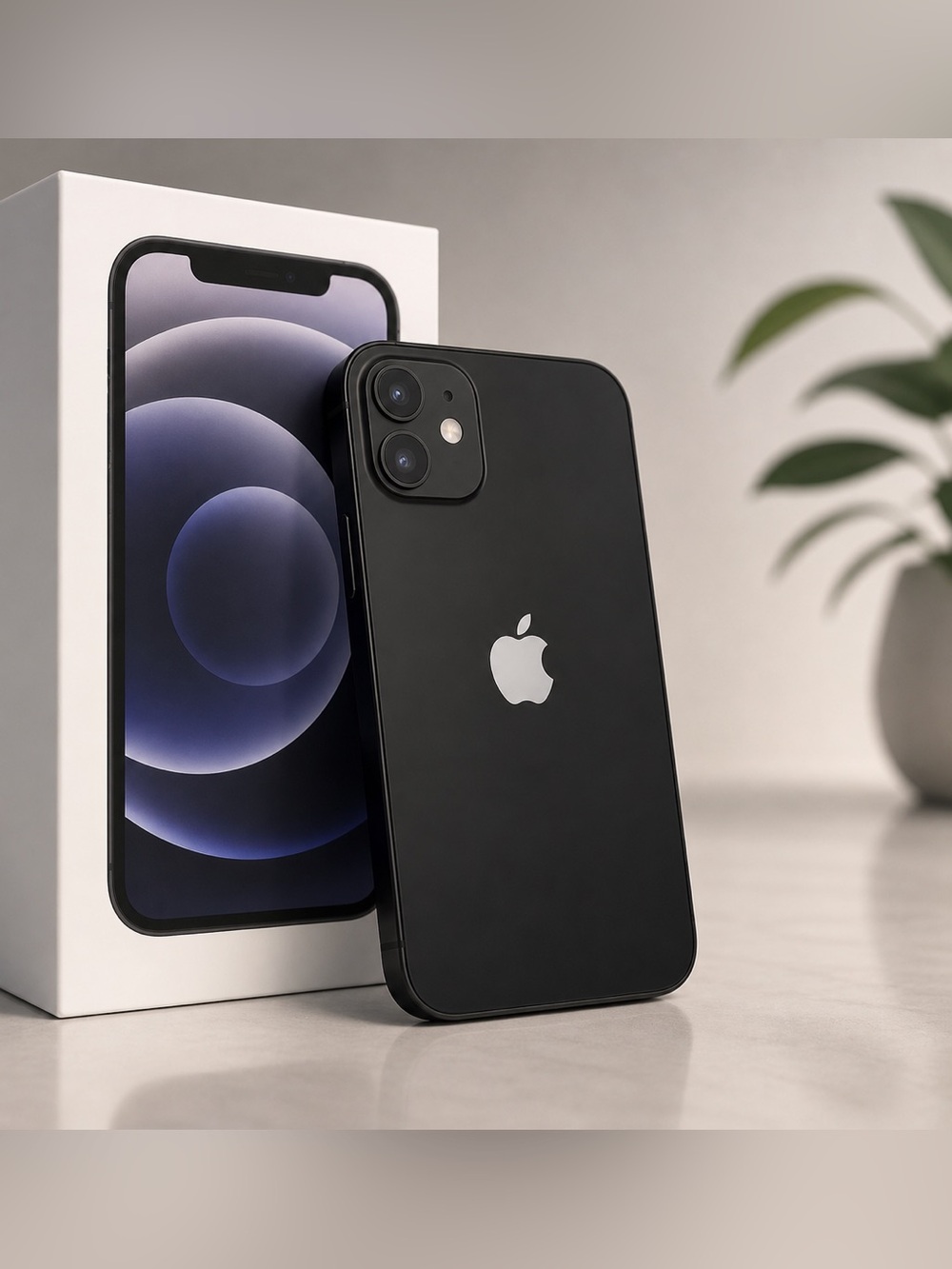 APPLE IPHONE 12 BLACK 128GB Dual SIM Unlocked iOS 17.5.1 with box + charger - Picture 3 of 15